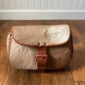 Genuine Cowhide and Leather Shoulder Bag